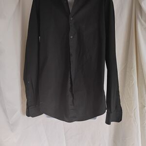 Express Men's Classic Black Button Down Shirt